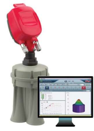 The 3DLevelScanner is a non-contact, dust-penetrating sensor that sends bin level and volume data to a PC.