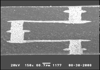 Cross section of anodically-bondable LTCC wafer.