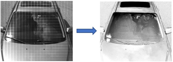 Polarization cameras can capture images of the car’s interior even in difficult scenarios where glare or reflections may be present.