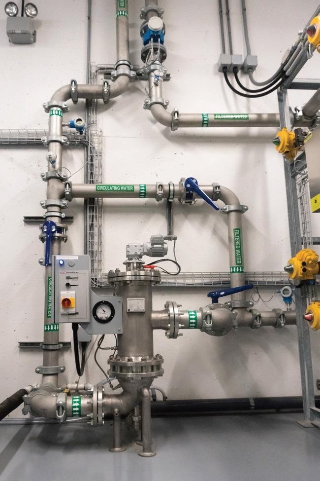 Figure 3. This smart pumping application in UV disinfection uses smart instruments to monitor flow control and pump speed to ensure water is passing through the system at precise rates to guarantee quality. Image Credit: Endress+Hauser Ltd.