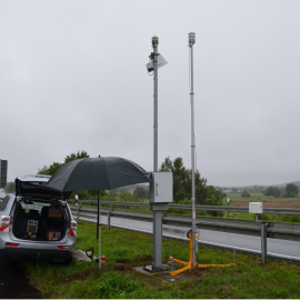 On-site calibration of a road weather info system