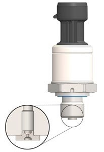 Pressure sensors like Sensata’s PTE7100 have greater than or equal to 10x burst strength up to full scale pressure range of 600 bar and can be configured with a snubber to dampen pressure pulses and help prevent component failure in hydraulic applications where high-pressure spikes are a concern.
