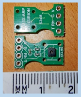 Example of an "air pocket" microchip sensor - prone to saturation in this application