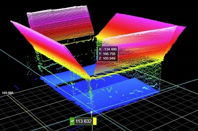 Dual-Camera Smart 3D Laser Profiling for Void Fill Measurements