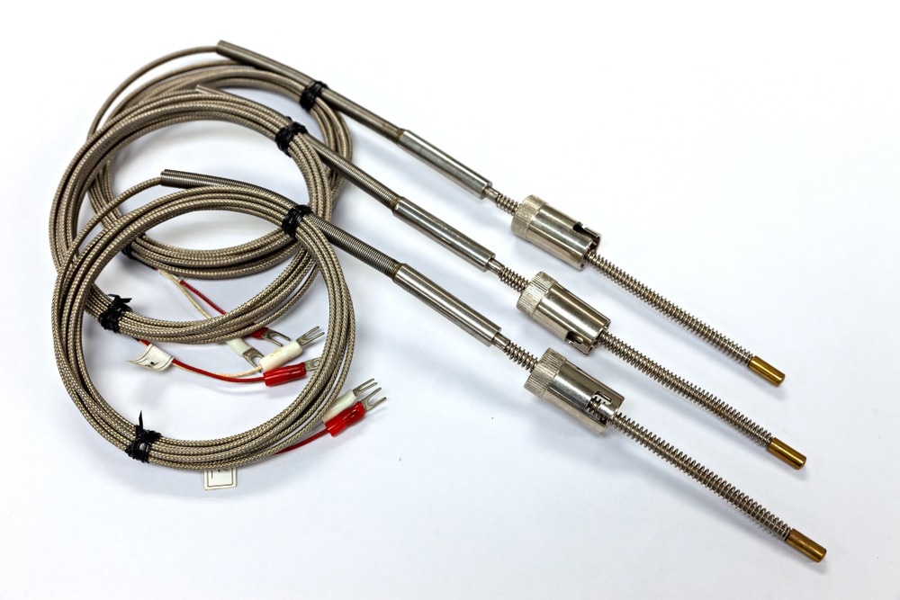 Thermocouple in heater.
