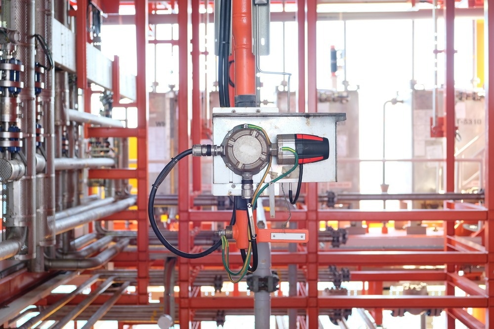 Fire and gas detection and monitoring system in hazardous area in oil and gas central processing platform to detect any of fire by detect infrared ray and sent alarm to control room.