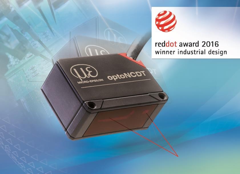 optoNCDT 1320/1420 laser sensors convince due to their unique conception and design and have therefore even been awarded with the Red Dot Award Industrial Design 2016.