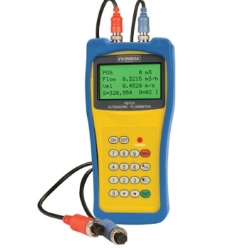 Handheld Ultrasonic Flow Meter to Measure the Fluid Velocity of Liquid in a Full/Closed Pipe