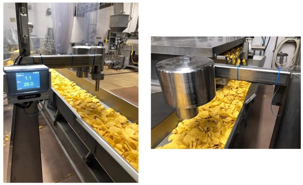 MCT469-SF installed on a tortilla chip processing line.