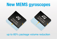 Multi-Axis MEMS Gyroscopes from STMicroelectronics