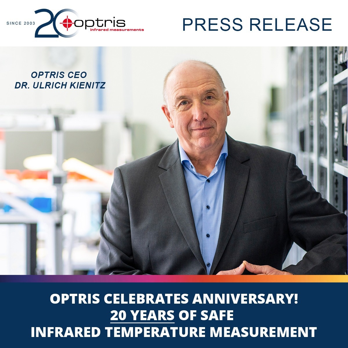 Optris celebrates its 20th anniversary