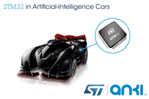 Anki Selects STM32 Microcontroller for Artificial-Intelligence Cars
