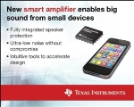 New Low-Power Smart Amplifier from Texas Instruments Enables Big Sound from Small Devices