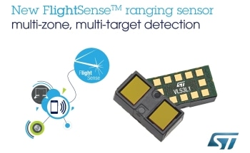 STMicroelectronics Releases Third-Generation Laser-Ranging Sensor Based on FlightSense Technology