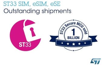 STMicroelectronics Breaks Major Milestone for ST33 Secure Chips with Over One Billion Sold to Secure the Connected World