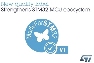 STMicroelectronics Strengthens STM32 Microcontroller Ecosystem with MadeForSTM32 Quality Label