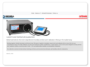 Complete Humidity Calibration Range from Michell Instruments and Rotronic: New Microsite Launched