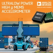Analog Devices’ Ultralow Power Accelerometer Enables Remote IoT Edge Nodes to Monitor Asset Health