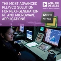 Analog Devices Introduces Industry’s Most Advanced PLL/VCO Solution for Next-Generation RF, Microwave and Millimeterwave Applications
