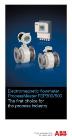 New Leaflet Summarizes Features and Benefits of ABB Electomagnetic Flowmeters